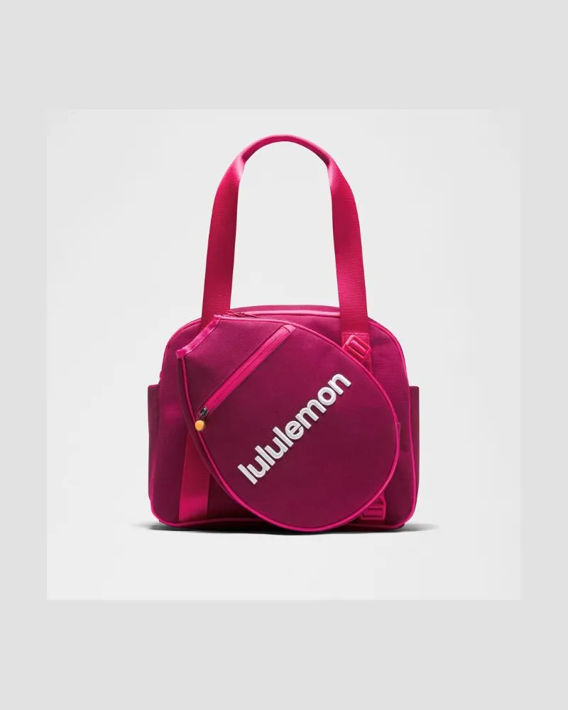 LULULEMON Tasche für kleinen Schläger und Paddel, 16 Größe in Raspberry Rave/Flamingo Fun Raspberry