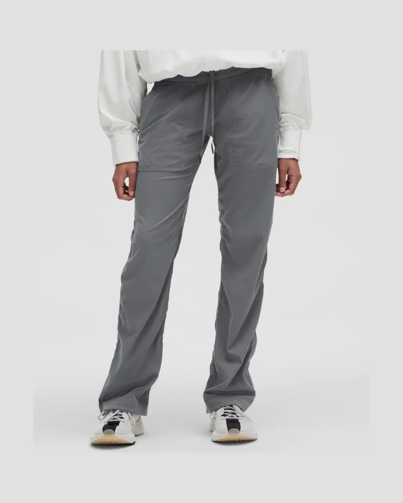 LULULEMON Dance Studio Hose mit mittelhohem Bund Volle Länge für Frauen – Größe in Solar Grey Solar
