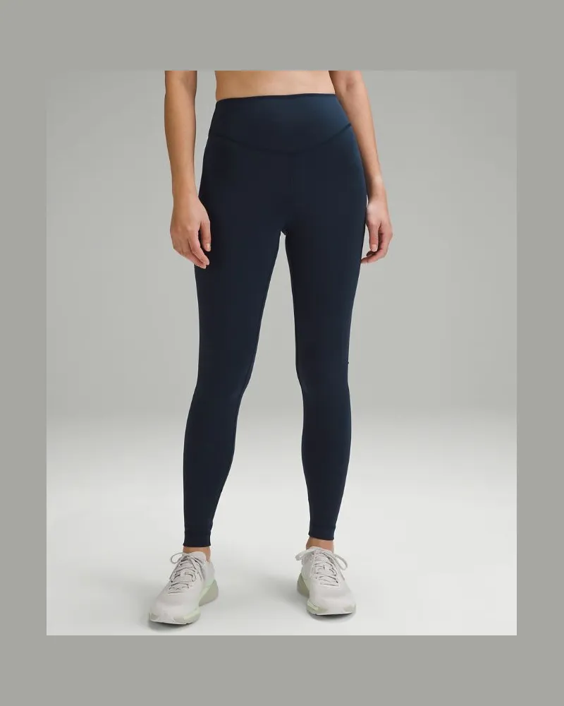 LULULEMON Wunder Under Leggings aus mit hohem Bund für Frauen – 71 cm – Größe in True Navy True