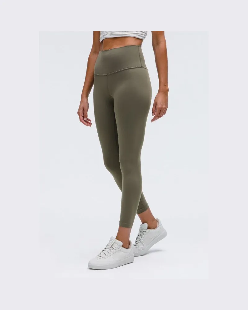 LULULEMON Align Hose mit hohem Bund für Frauen – 63,5 cm – Größe in Army Green Army