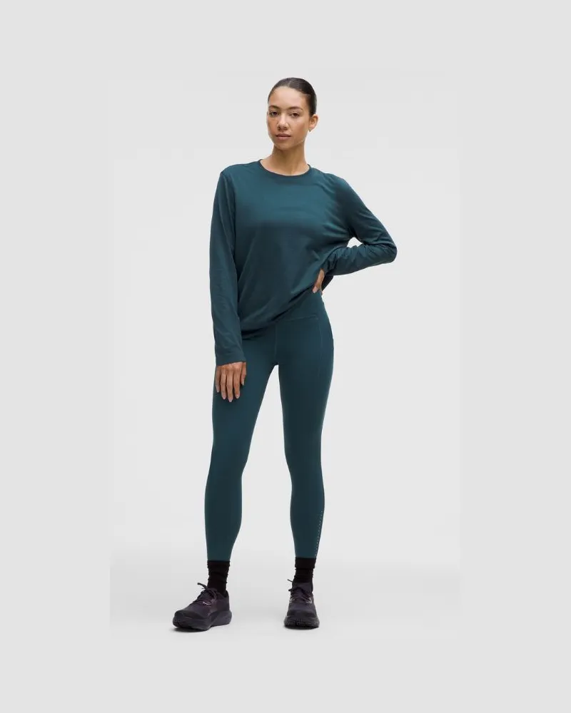 LULULEMON Swift Speed Leggings mit hohem Bund für Frauen – 64 cm – Größe in Indochine Blue Indochine