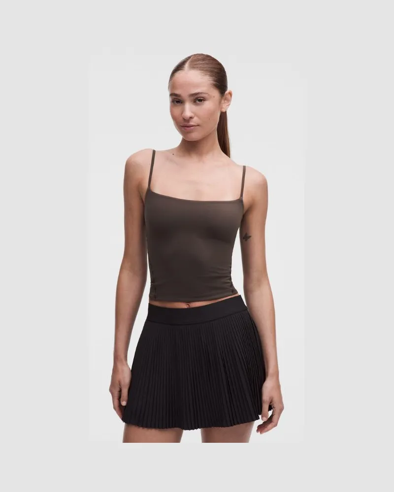 LULULEMON Wundermost Tanktop aus ultraweichem Nulu mit verstellbaren Spaghettiträgern für Frauen – Größe in Mahogany Muse Mahogany