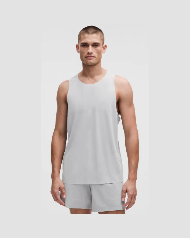 LULULEMON Fast and Free Tank für Männer – Größe in Silver Drop Silver
