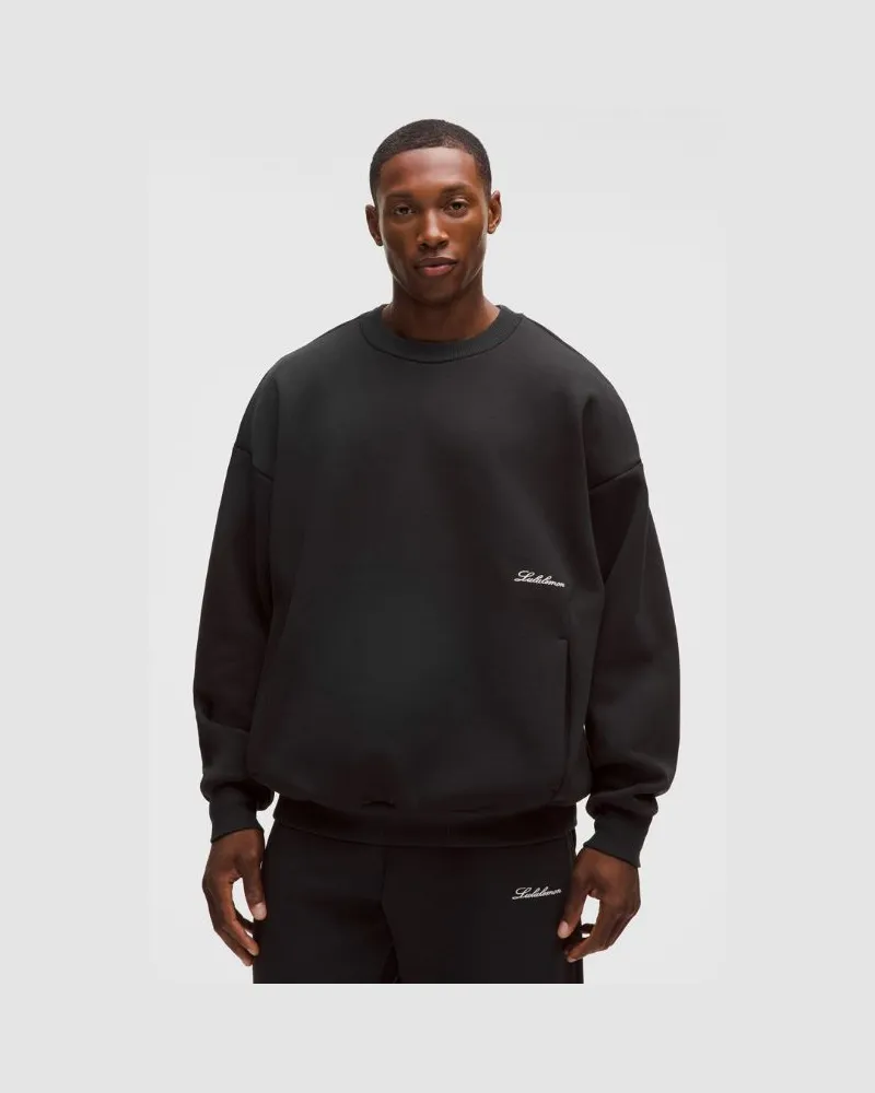 LULULEMON Big Cozy Sweatshirt mit Rundhalsausschnitt für Männer – Größe in Black Black