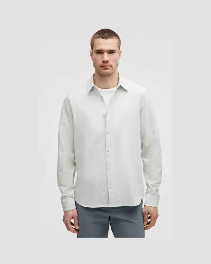 LULULEMON New Venture Langarmshirt er Classic Fit für Männer – Größe in Vapor Vapor