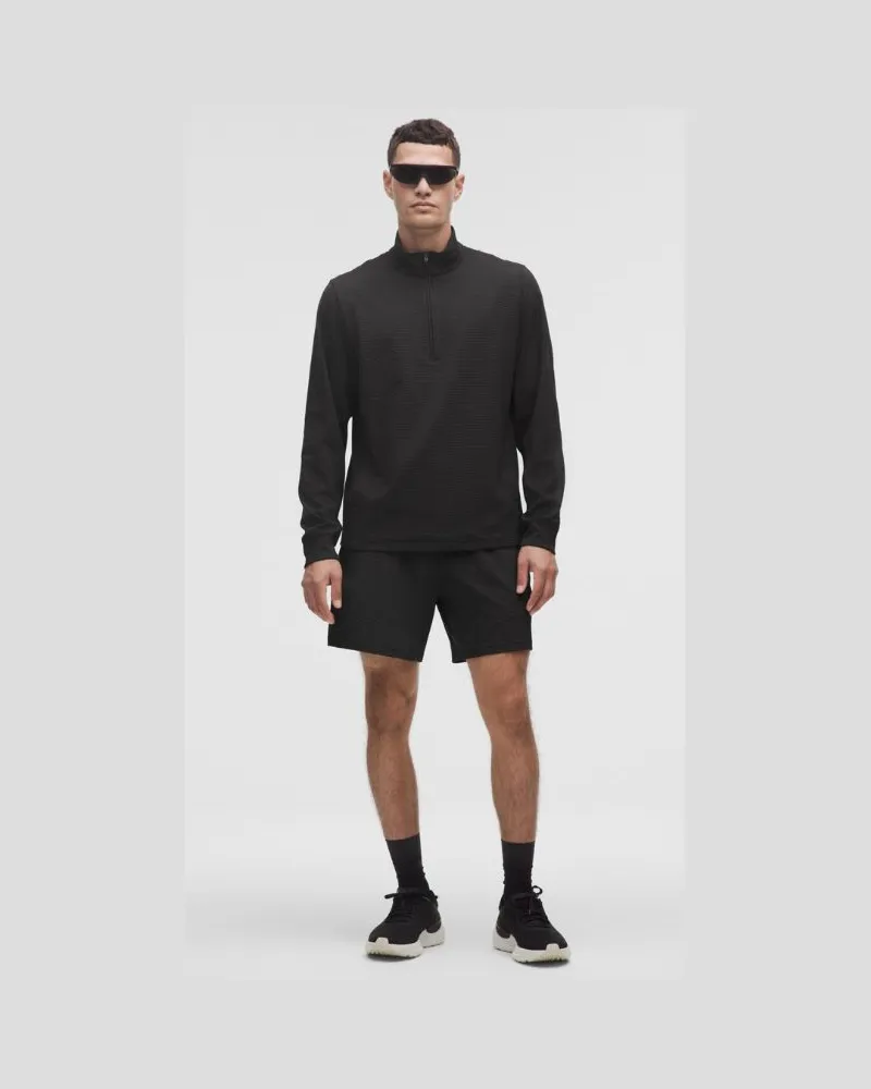 LULULEMON Pace Breaker Reflektierende Strick-Shorts ohne Liner für Männer – 18 cm – Größe in White/Black White