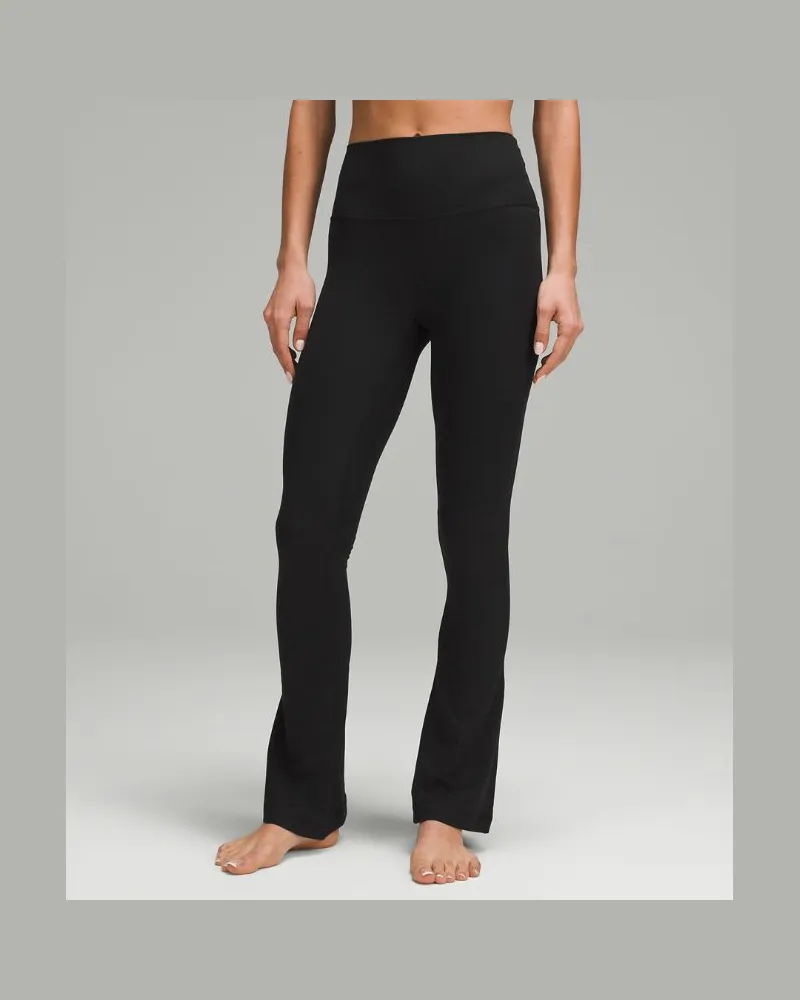 LULULEMON Align Gerippte Hose mit leicht ausgestelltem Bein Extra kurz Black