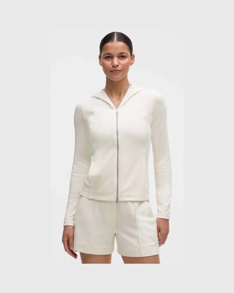 LULULEMON Lightweight Softstreme Full-Zip Hoodie für Frauen – Größe in Coconut Ivory Coconut