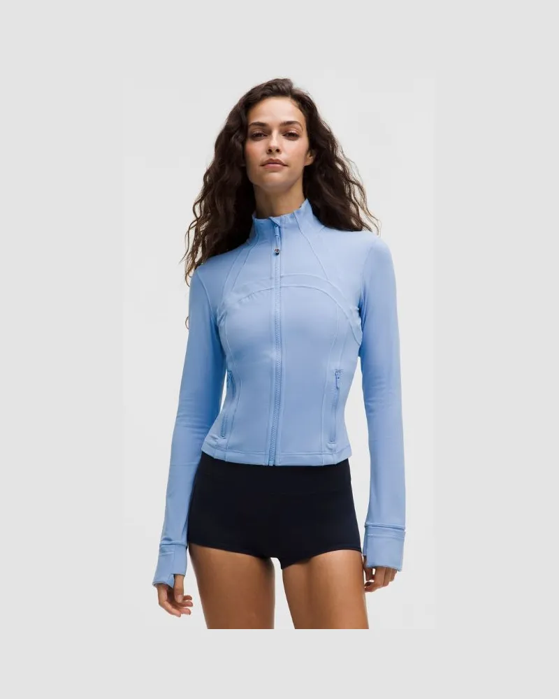 LULULEMON Define Crop-Jacke Nulu für Frauen – Größe in Sinatra Blue Sinatra
