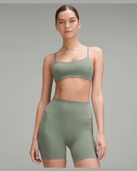 LULULEMON Wunder Train BH mit Racerback-Trägern Leichter Halt A/B-Cups Grey