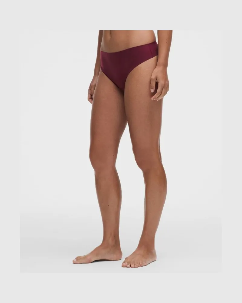 LULULEMON String aus absorbierendem Nulu Material mit superhohem Bund für Frauen – Größe XS in Burgundy Bay Burgundy