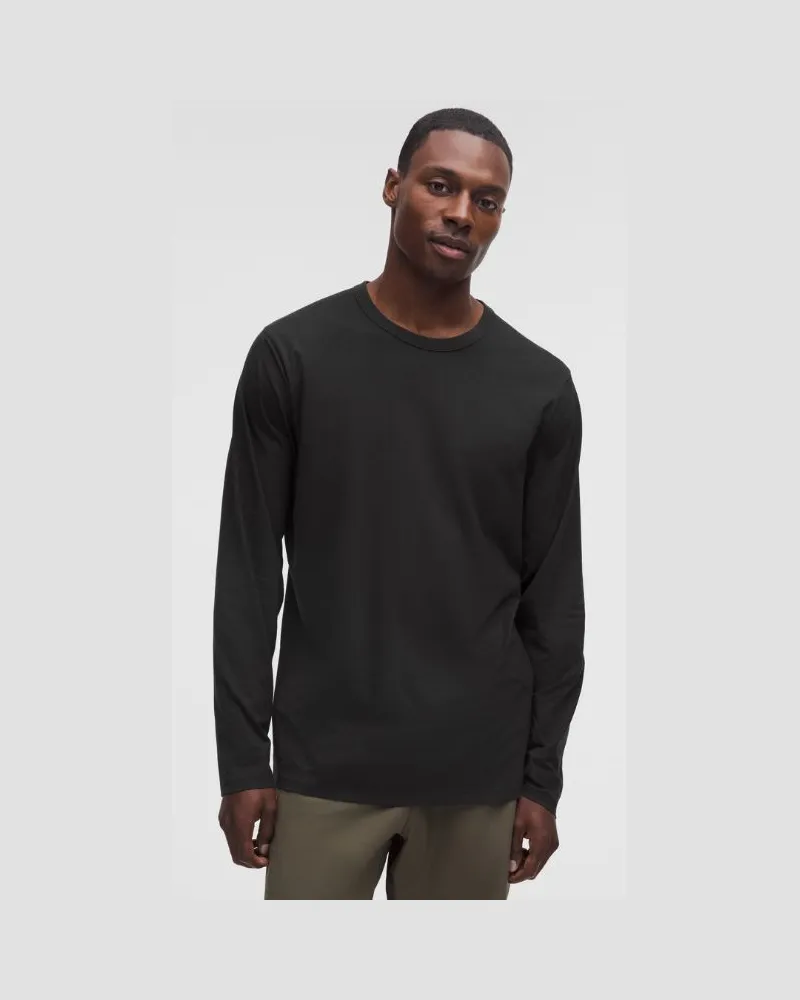 LULULEMON Fundamental Langarmshirt für Männer – Größe in Black Black