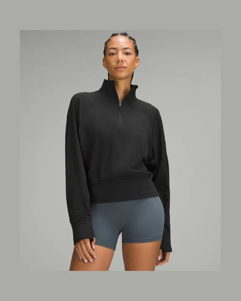 LULULEMON It's Rulu pullover mit halblangem Reißverschluss Black