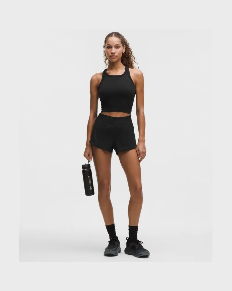 LULULEMON Hotty Hot Shorts mit hohem Bund und Liner für Frauen – 6 cm – Größe in Black Black