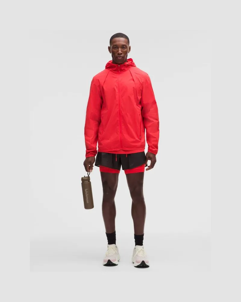 LULULEMON Ultraleichte -Laufshorts mit Liner für Männer – 10 cm – Größe in Graphite Grey/Star Burst Tone Graphite