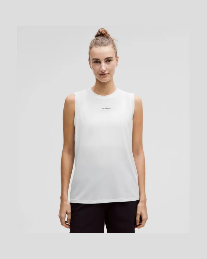 LULULEMON Muscle-Trainingstanktop aus Jersey Logo für Frauen – Größe in Primer Primer