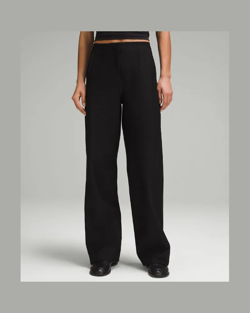 LULULEMON Hose im Relaxed Fit mit mittelhohem Bund aus Utilitech für Frauen – Größe in Black Black