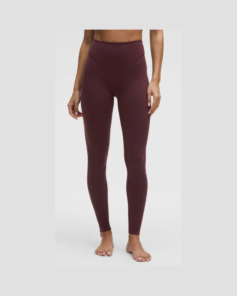 LULULEMON Wunder Under Leggings aus mit hohem Bund für Frauen – 71 cm – Größe in Goodnight Plum Goodnight