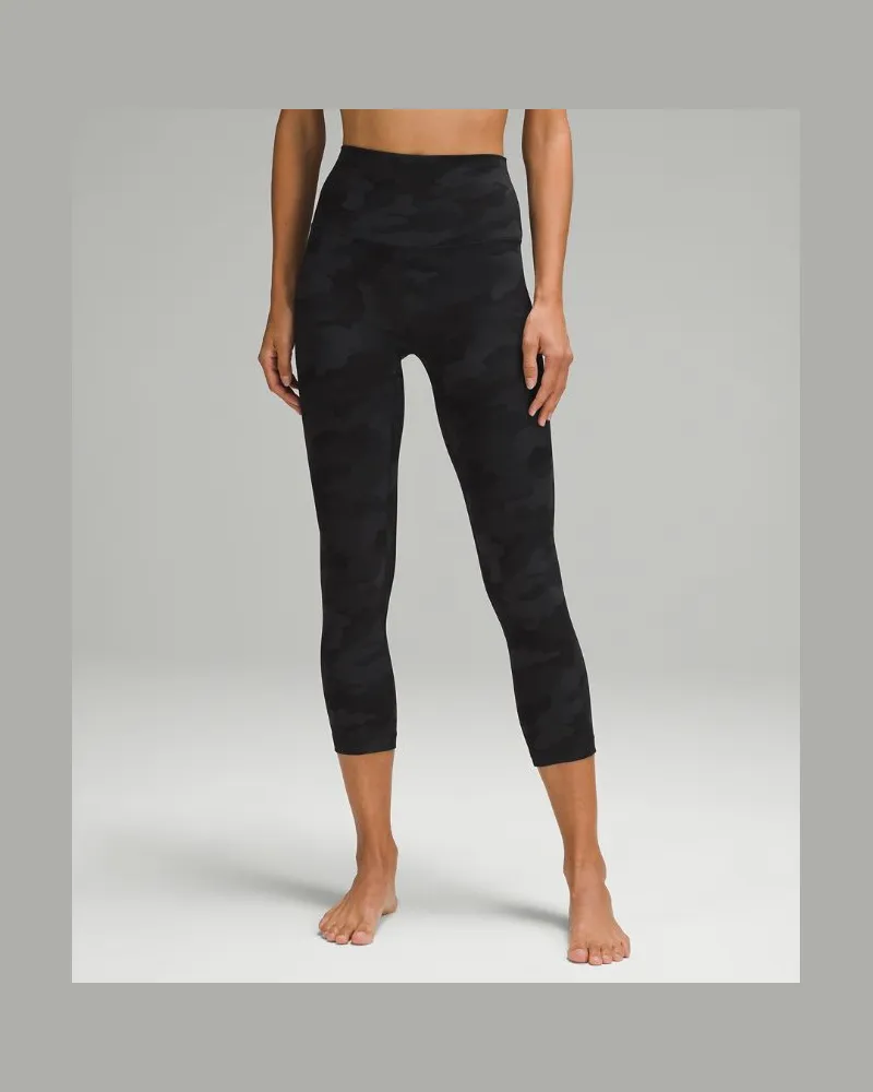 LULULEMON Align Crop Leggings mit hohem Bund für Frauen – 53,3 cm – Camo – Größe Heritage