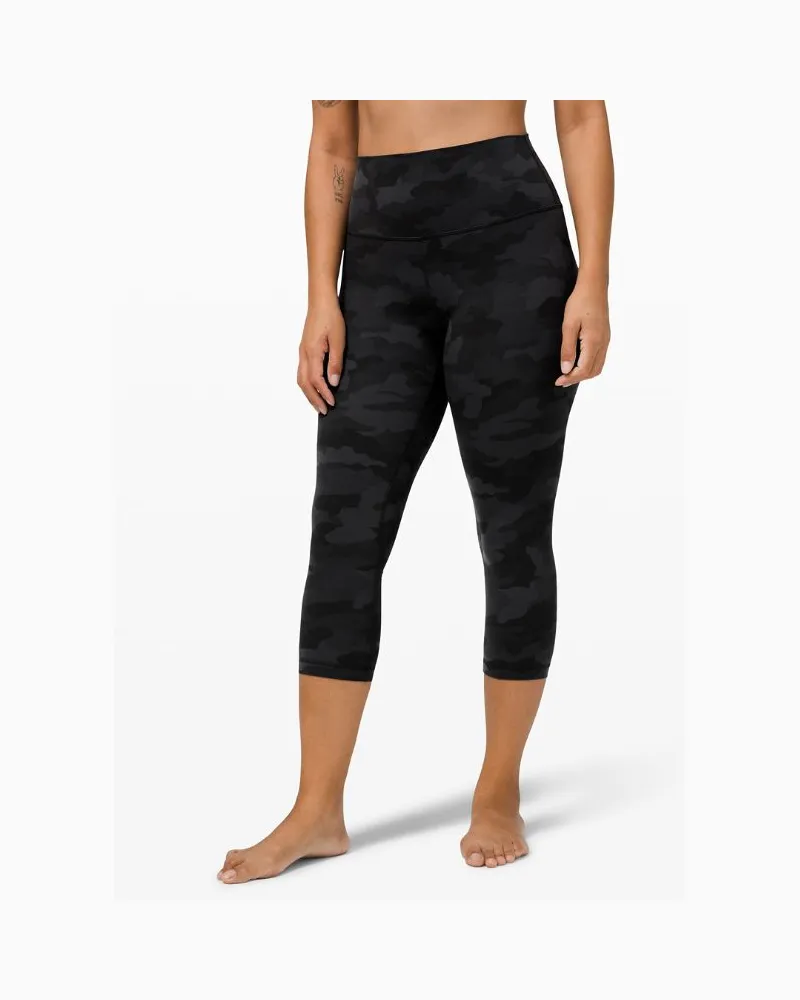 LULULEMON Align Crop Leggings mit hohem Bund für Frauen – 53,3 cm – Camo – Größe Heritage