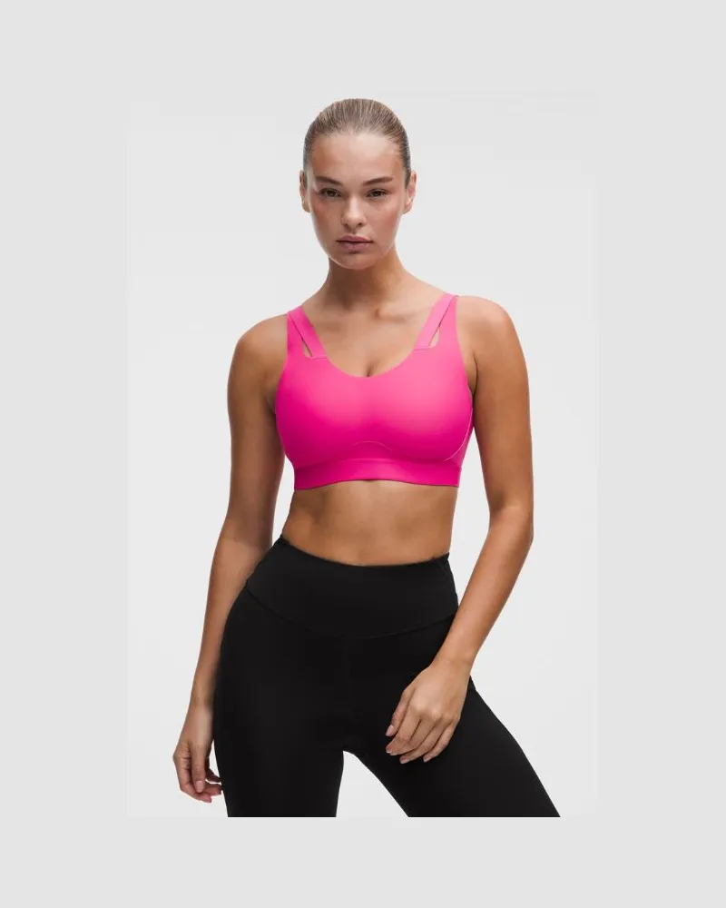 LULULEMON Levitation Sport-BH für Frauen – Größe in Flamingo Fun Tone Flamingo