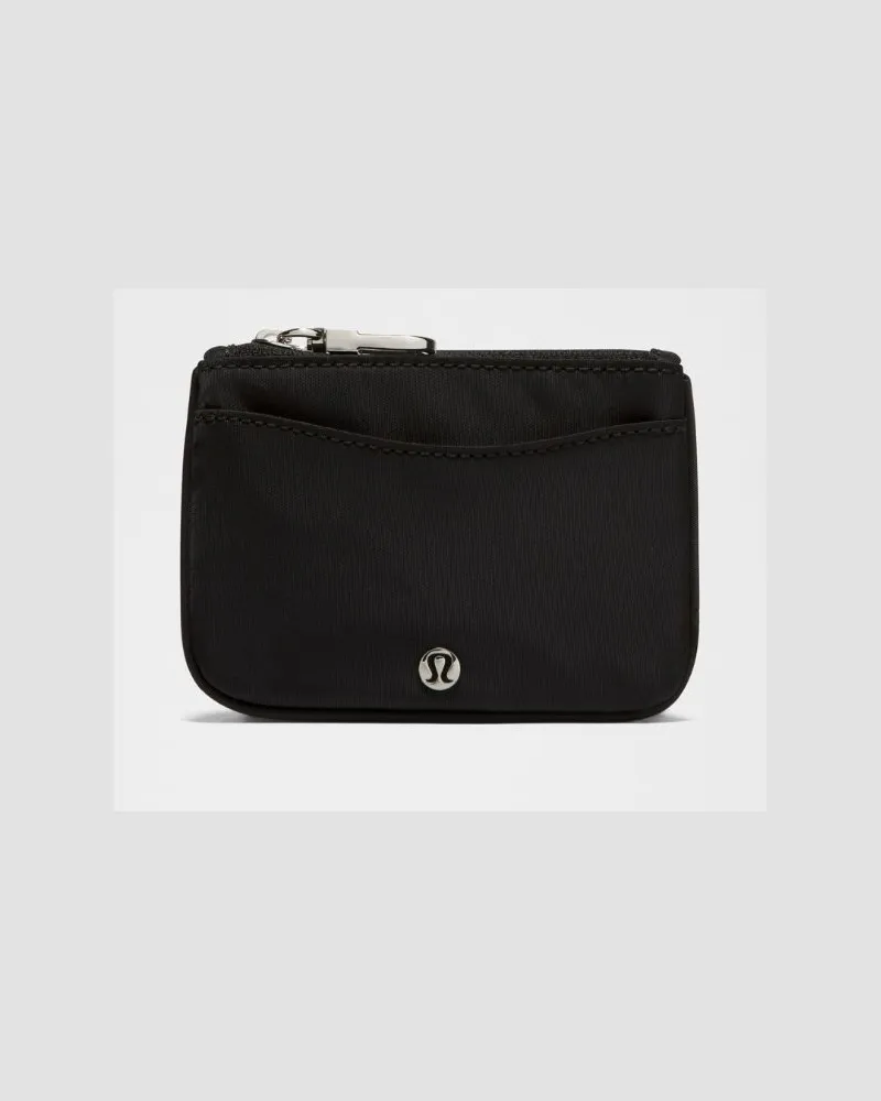 LULULEMON Kartenetui mit Clip-Karabiner in Black/Silver Black