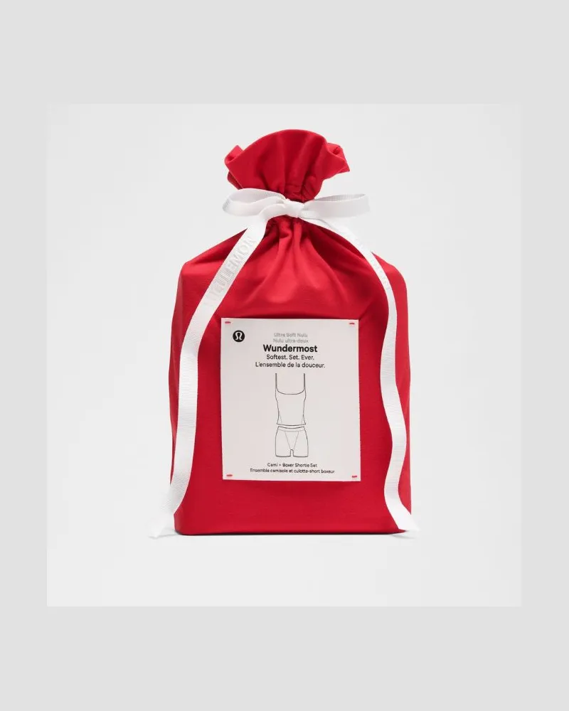 LULULEMON Wundermost Ultra-Soft Nulu Set aus Cami- und Boxershorts-Shortie für Frauen – Neon – Größe Oxford