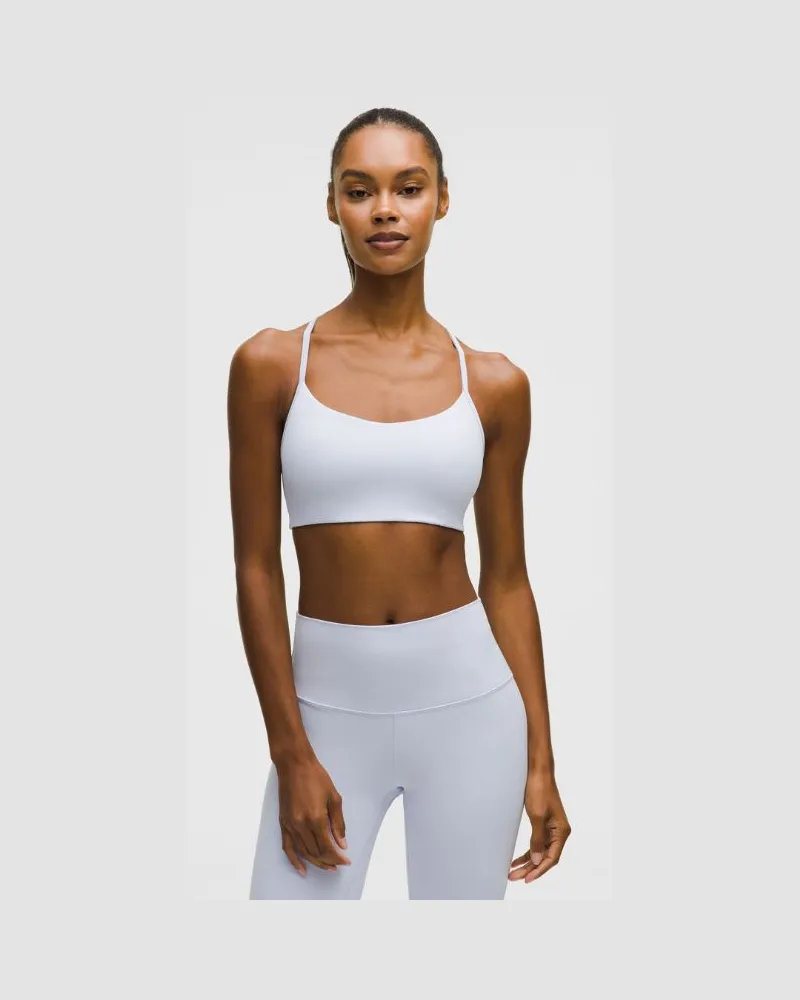 LULULEMON Flow Y Bra Light Support, A/B Cup Evolve für Frauen – Größe in Serene Blue Serene