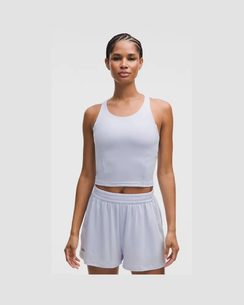 LULULEMON Wunder Train Racerback-Tanktop Mittlerer Halt für B/C-Cups für Frauen – Größe in Serene Blue Serene