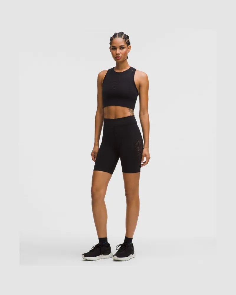 LULULEMON RevealKnit Shorts mit hohem Bund SLNSH Kollektion für Frauen – 20 cm – Größe in Black Black