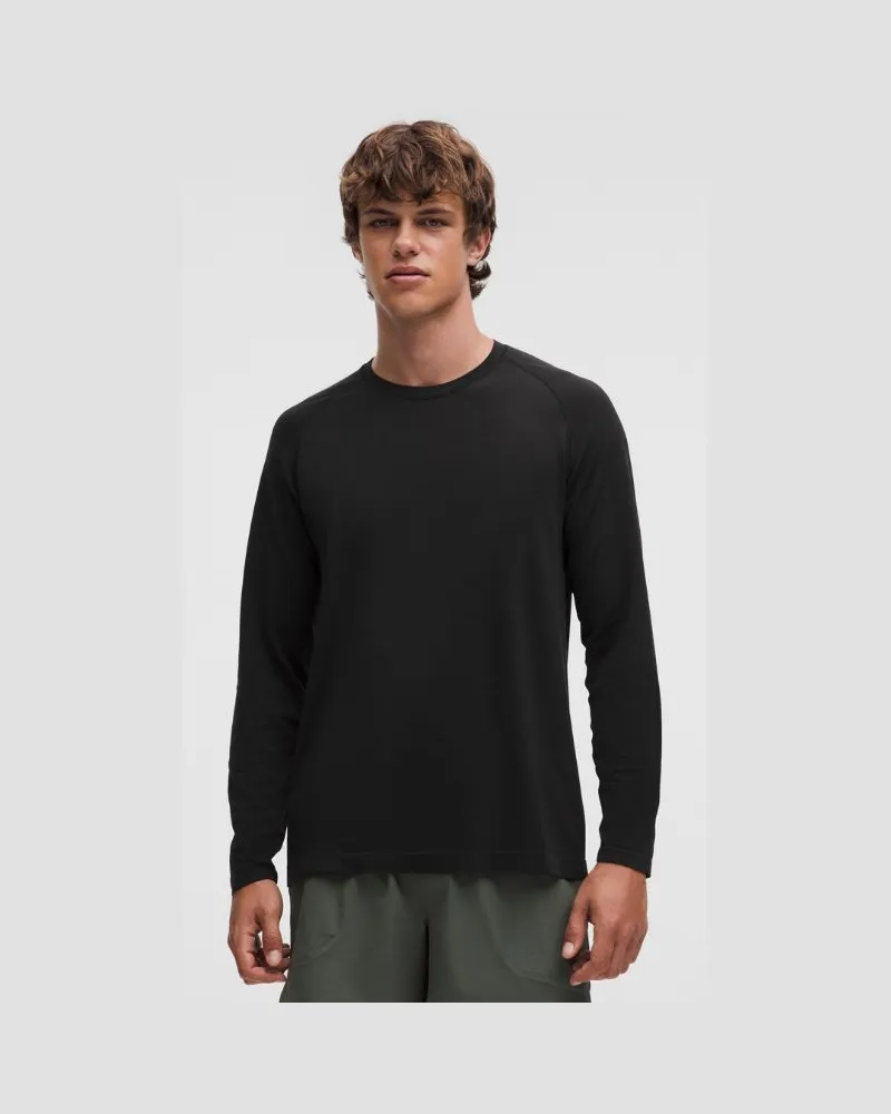 LULULEMON Metal Vent Tech Langarmshirt e Passform für Männer – Größe in Black Black