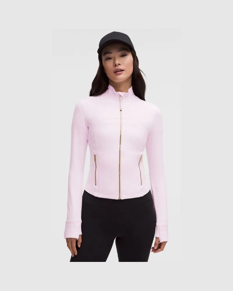 LULULEMON Define Crop-Jacke Nulu für Frauen – Größe in Blissful Pink/Gold Blissful