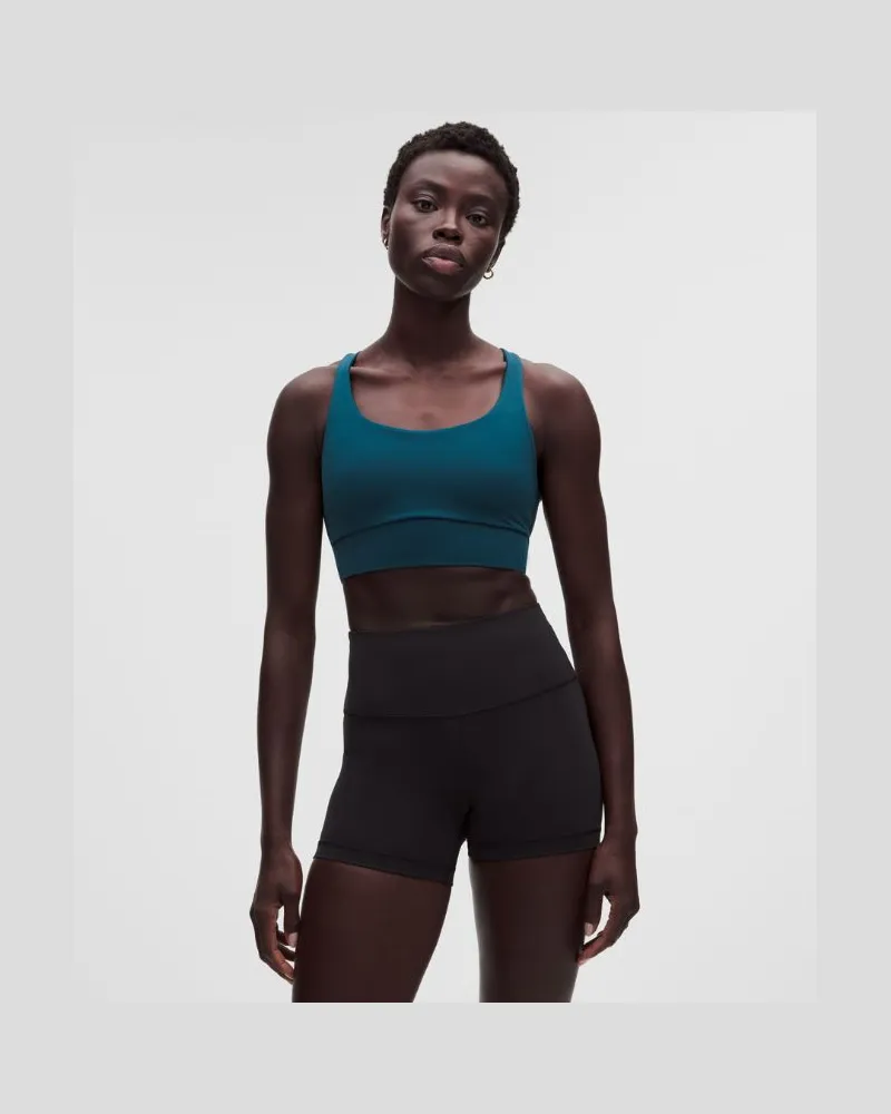 LULULEMON Energy Longline-BH mit mittlerem Halt für B–D-Cups Evolve für Frauen – Größe in Remixed Marine Remixed