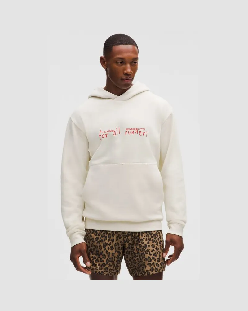LULULEMON Steady State Hoodie Run Crew 1998 für Männer – Größe in Light Ivory Light