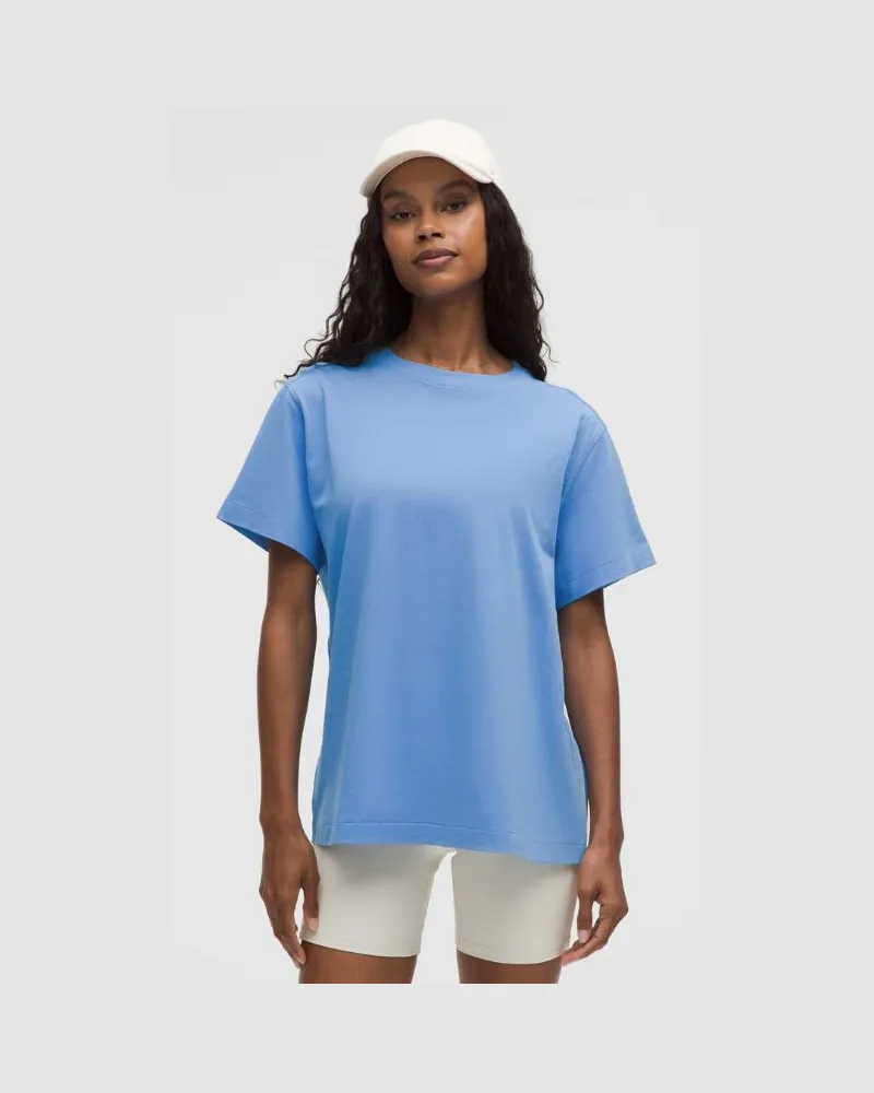 LULULEMON T-Shirt aus Bio- mit Rundhalsausschnitt für Frauen – Größe in Pool Party Pool