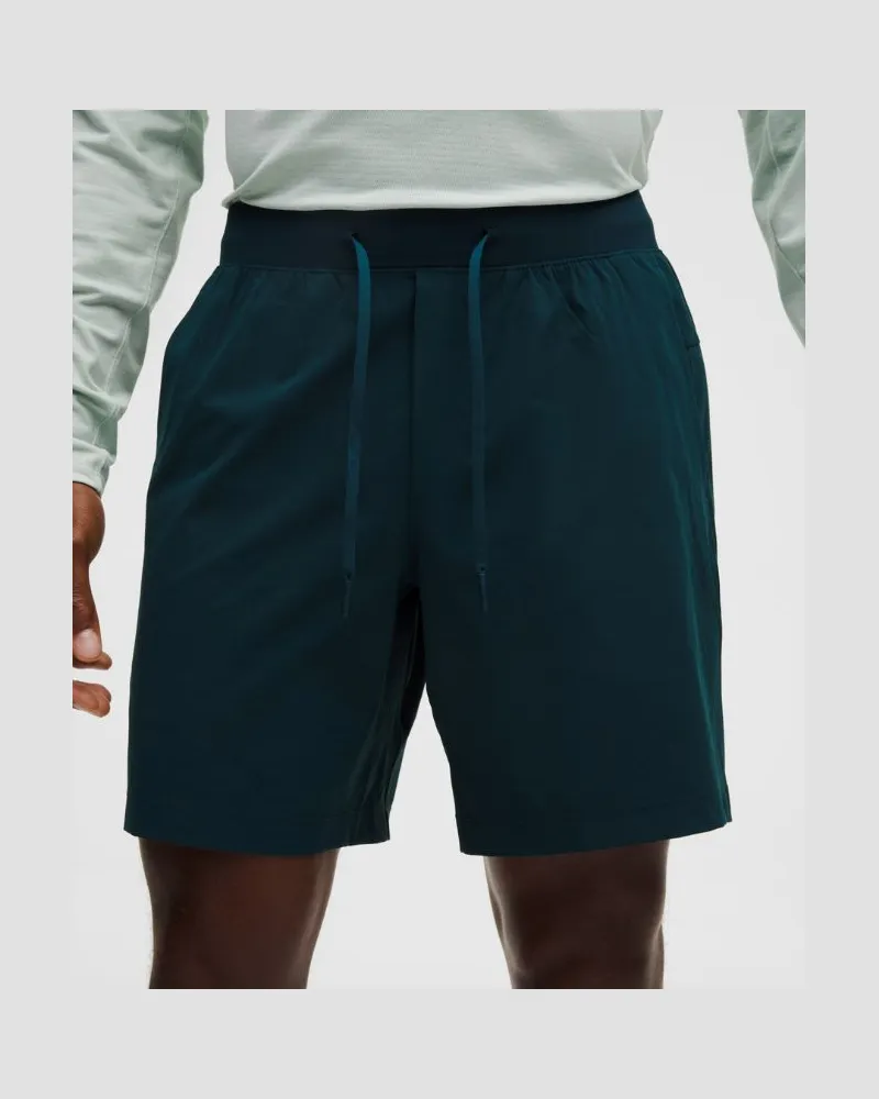 LULULEMON Zeroed In Shorts ohne Liner für Männer – 18 cm – Größe in Indochine Blue Indochine