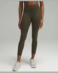 LULULEMON Wunder Train Leggings aus geripptem Material mit hohem Bund Dark