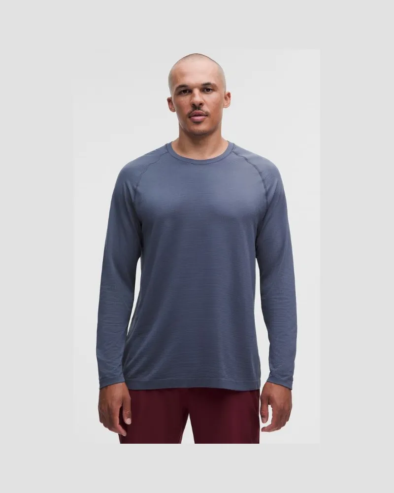 LULULEMON Metal Vent Tech Langarmshirt e Passform für Männer – Größe in Dusty Diamond Dusty