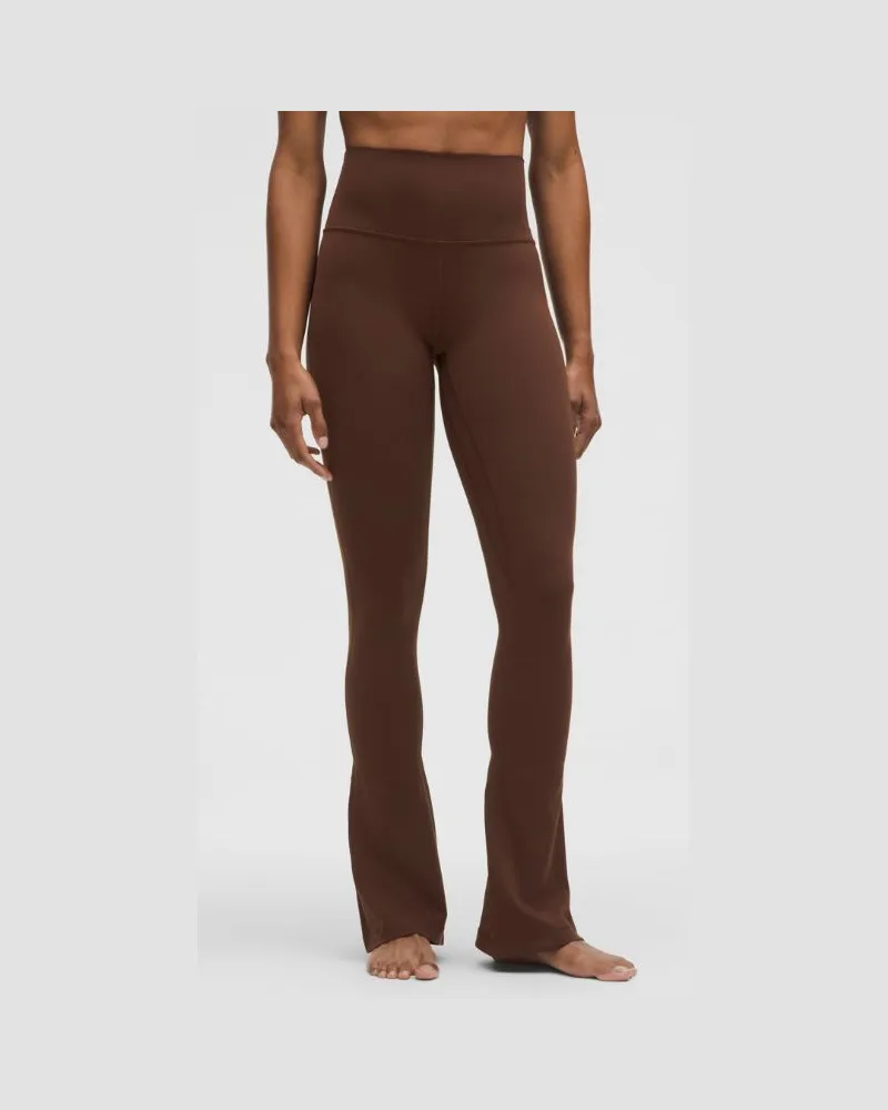 LULULEMON Align Hose mit hohem Bund und leicht ausgestelltem Bein für Frauen – 81 cm – Größe in Lava Cake Lava