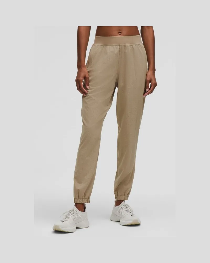 LULULEMON Adapted State Perforierte Jogginghose mit hohem Bund für Frauen – Größe in Sheer Oak Sheer