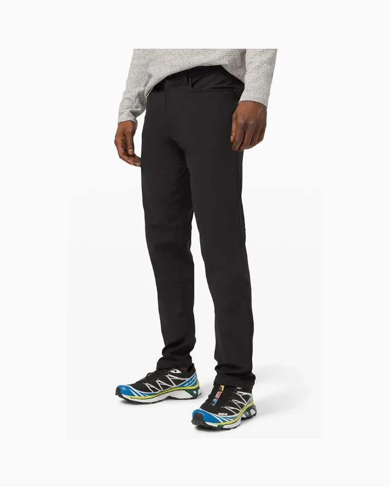 LULULEMON ABC Hose im Classic Fit mit 5 Taschen Warpstreme für Männer – 94 cm – Größe in Black Black
