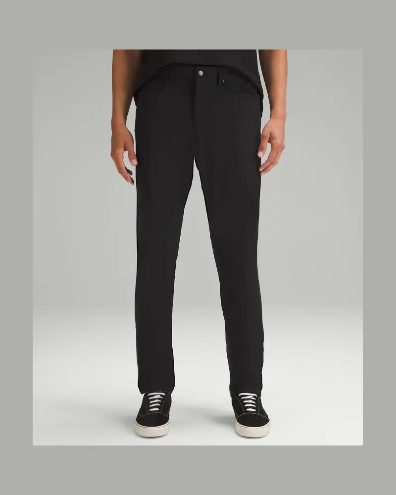 LULULEMON ABC Hose im Classic Fit mit 5 Taschen Warpstreme für Männer – 94 cm – Größe in Black Black