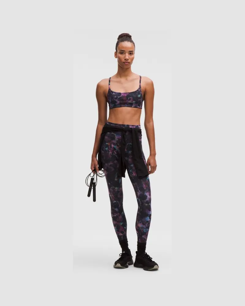 LULULEMON Wunder Train Leggings mit hohem Bund für Frauen – 71 cm – Größe in Opulent Floral Black Multi Opulent
