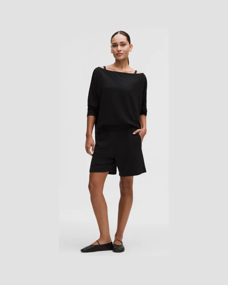 LULULEMON BeCalm Mid-Rise Bermuda Short für Frauen – Größe in Black Black