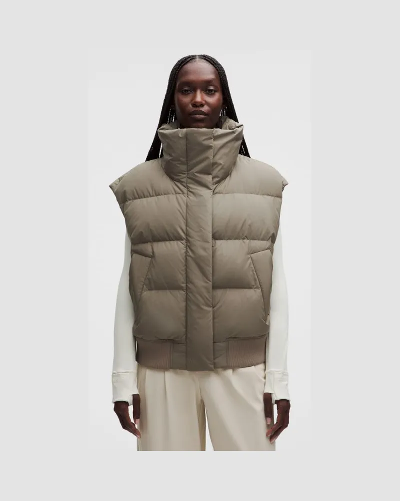 LULULEMON Puffer-Bomberweste für Frauen – Größe in Cypress Forest Cypress