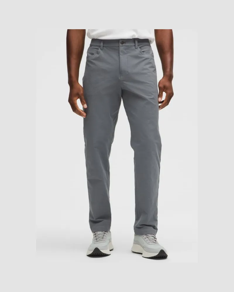 LULULEMON ABC 5-Pocket-Hose im Classic Fit, Länge: Stretch- VersaTwill für Männer – 81 cm – Größe in Solar Grey Solar