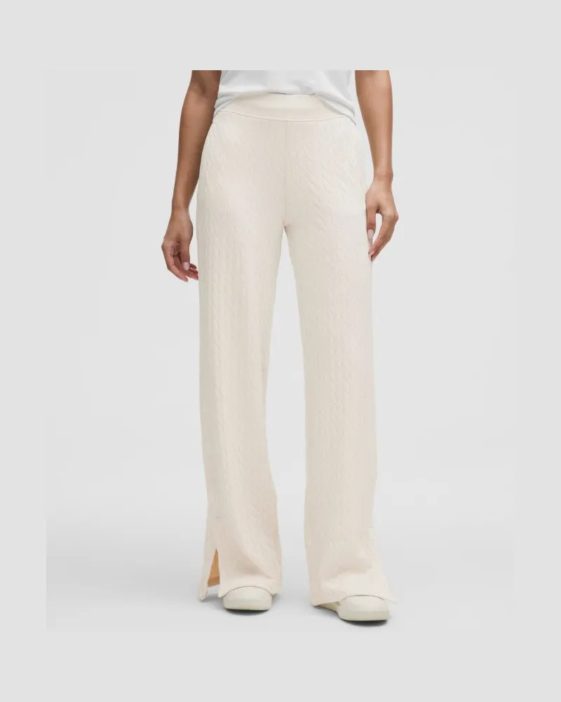 LULULEMON Engineered Warmth Hose mit Zopfmuster für Frauen – Größe in Bone Bone