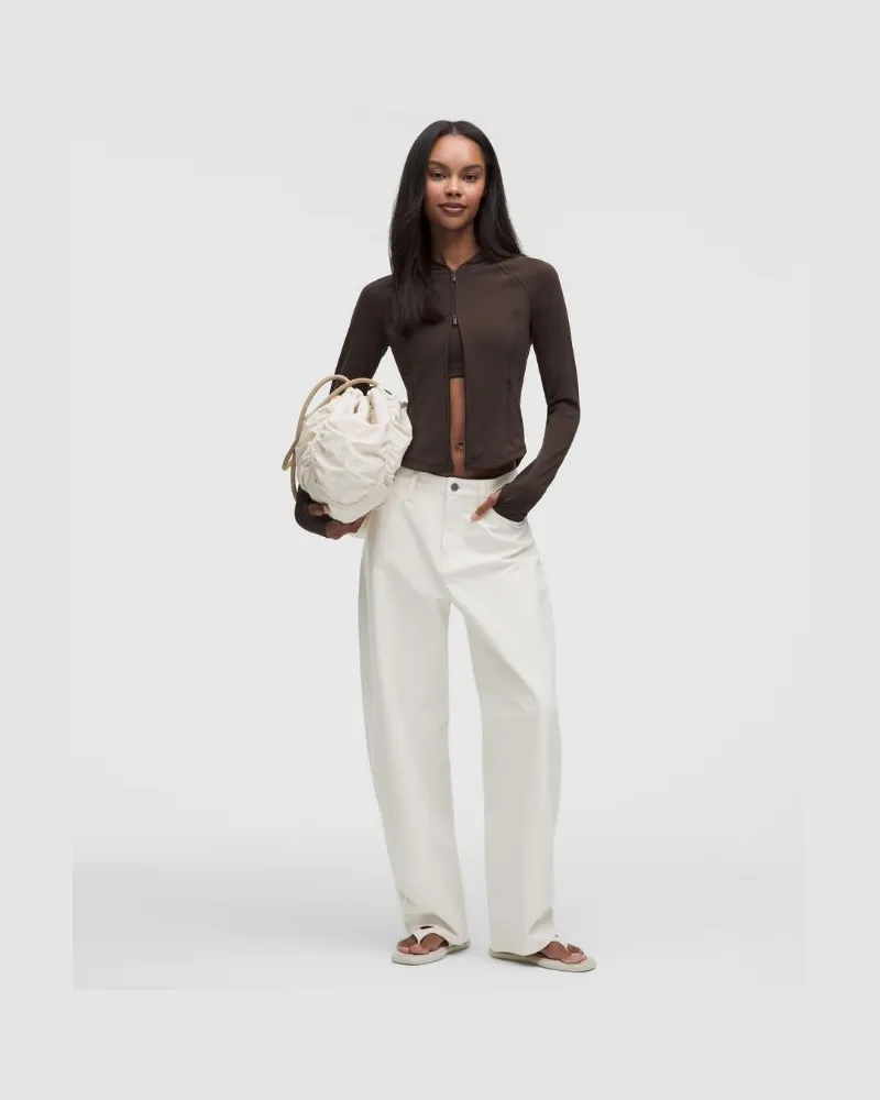 LULULEMON EasyFive-Barrel-Hose mit niedrigem Bund Standard für Frauen – Größe in Light Ivory Light
