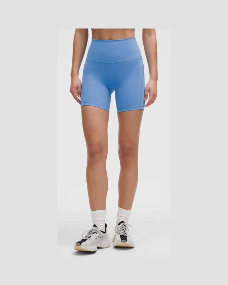 LULULEMON Wunder Train Shorts mit hohem Bund und Taschen für Frauen – 15 cm – Größe in Pool Party Pool