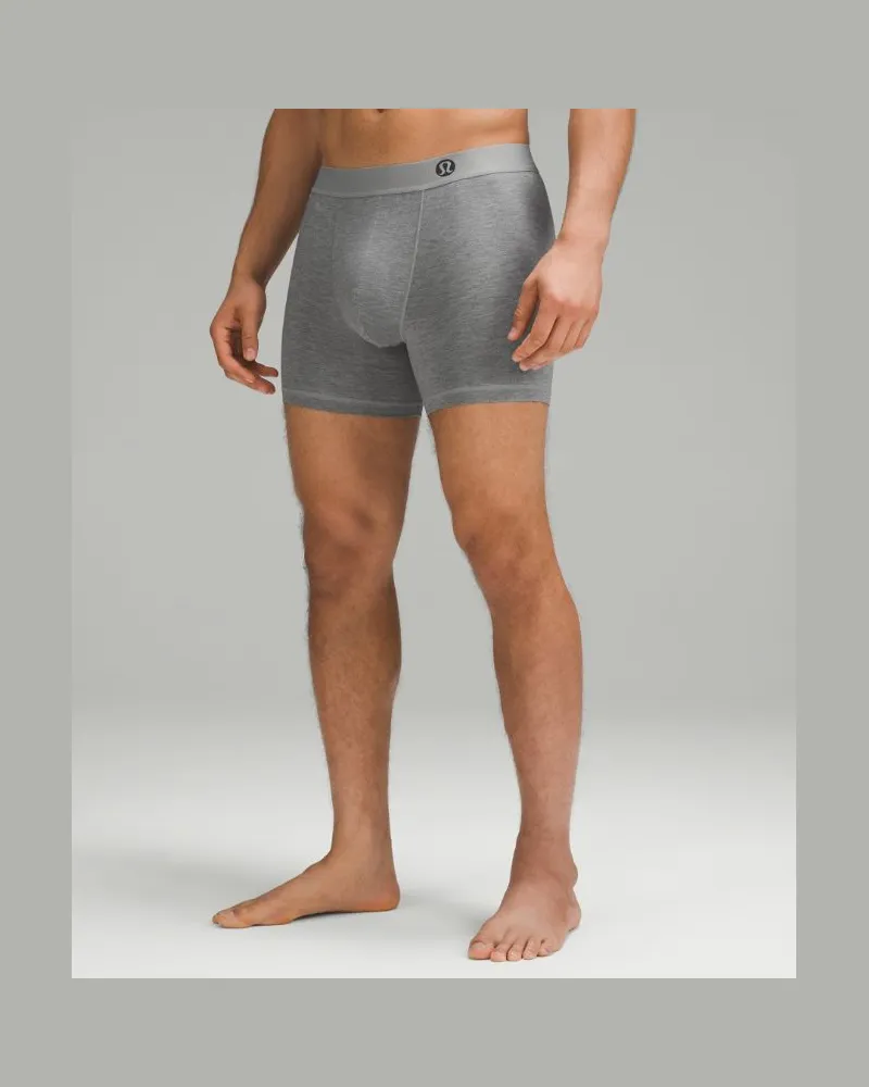LULULEMON Always In Motion Boxershorts für Männer – 13 cm – Größe in Heathered Core Medium Grey Heathered